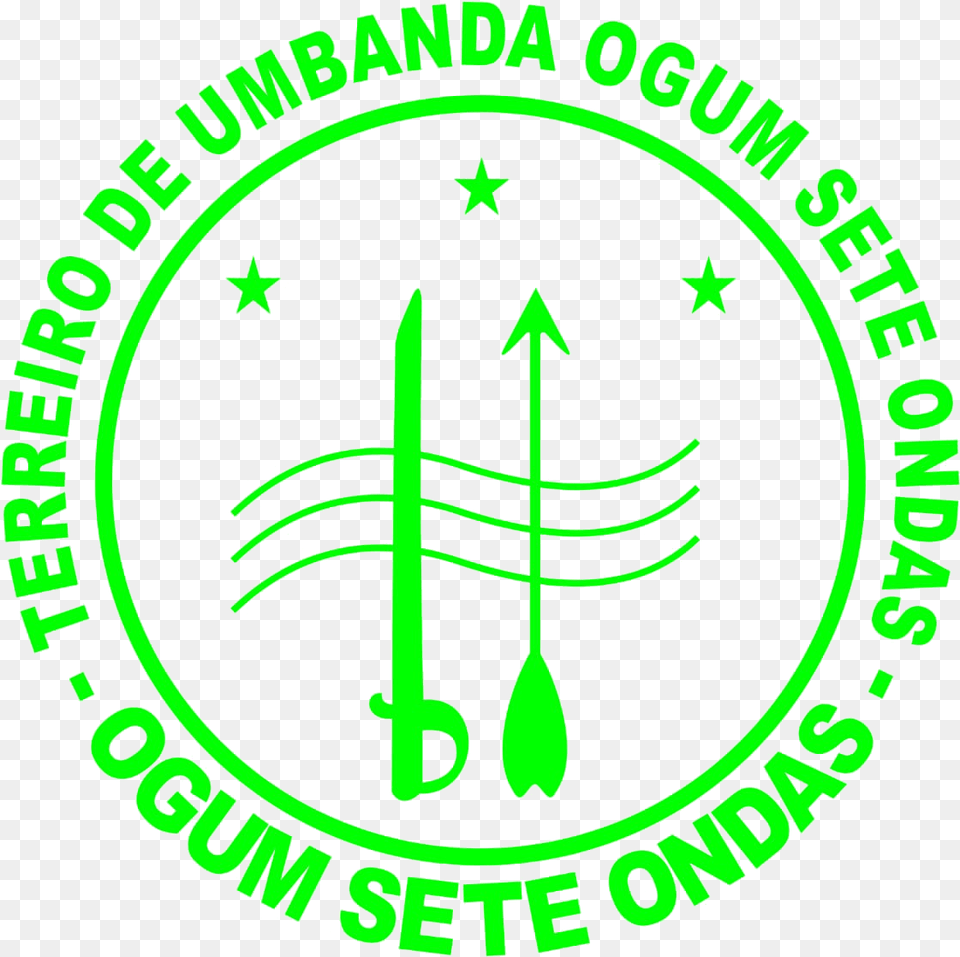 Terreiro De Umbanda Ogum Sete Ondas Circle, Logo, Weapon Free Png