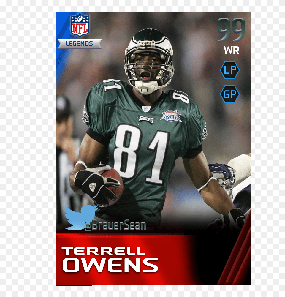 Terrell Owens Super Bowl, Helmet, Playing American Football, Person, Sport Free Png