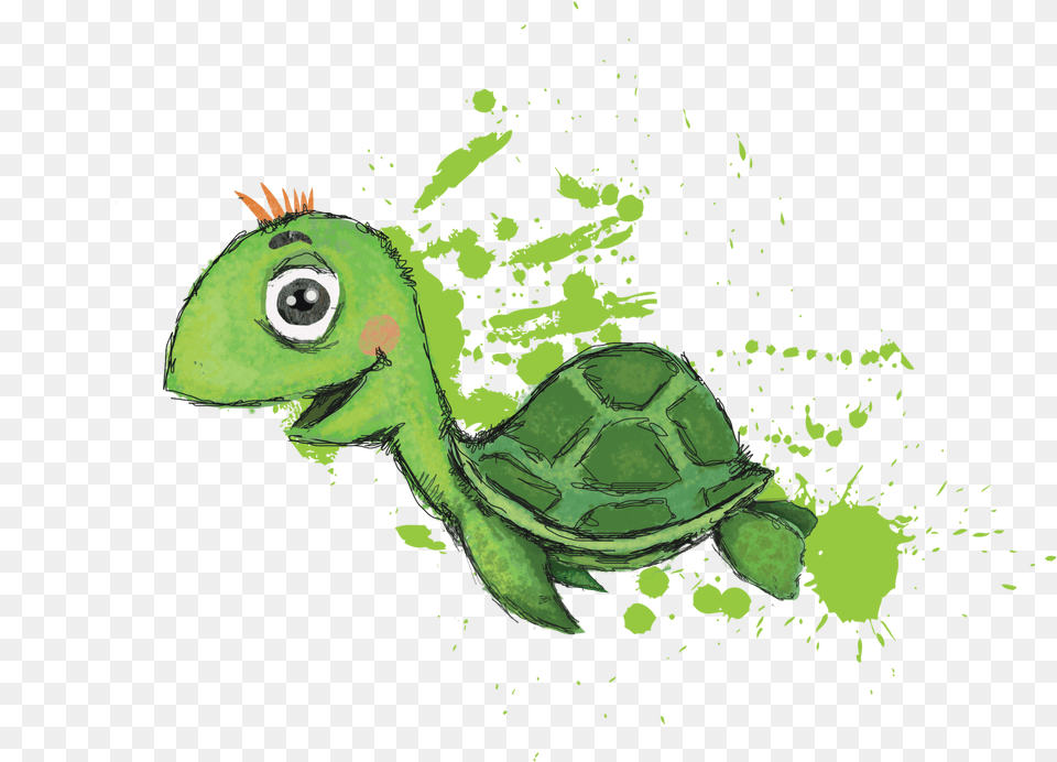 Terri The Turtle, Green, Animal, Reptile, Sea Life Png Image