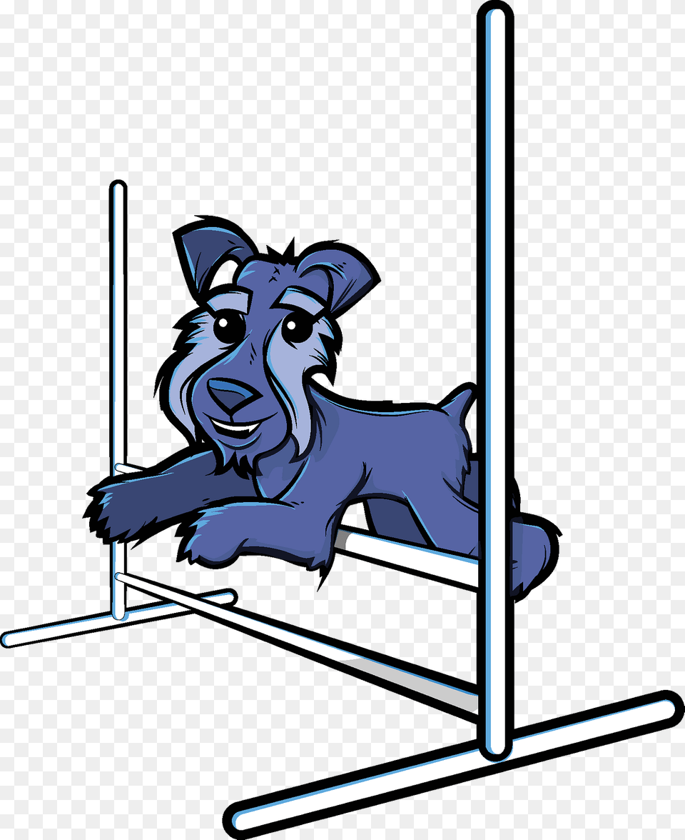 Terrier Dog Jumps Over A Hurdle Clipart, Face, Head, Person, Baby Free Png