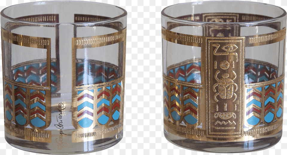 Terrific Set Of Vintage Briard Glasses With Heavy Pint Glass, Cup, Pottery, Can, Tin Free Png Download