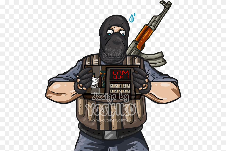 Terrorist Clipart Counter Strike Garry39s Mod Fan Art, Weapon, Rifle, Person, People Free Png Download
