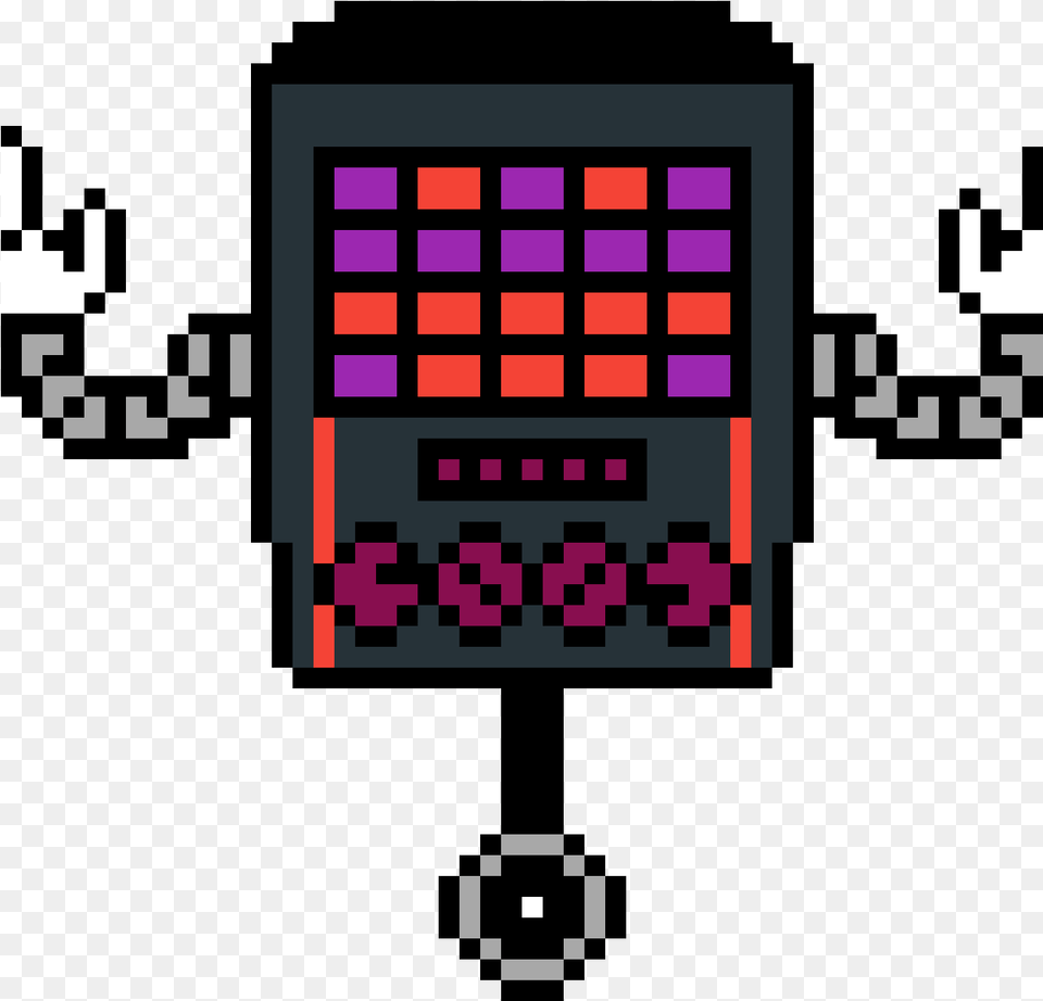 Terrortale Mettaton Mettaton Pixel Art Minecraft, Qr Code Free Png Download