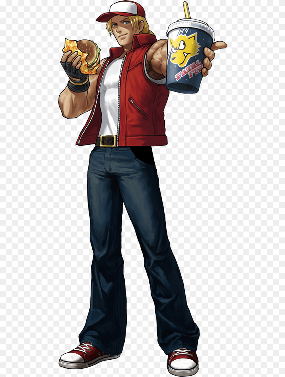 Terry Bogard Baseball Glove, Adult, Male, Man, Person Free Png Download
