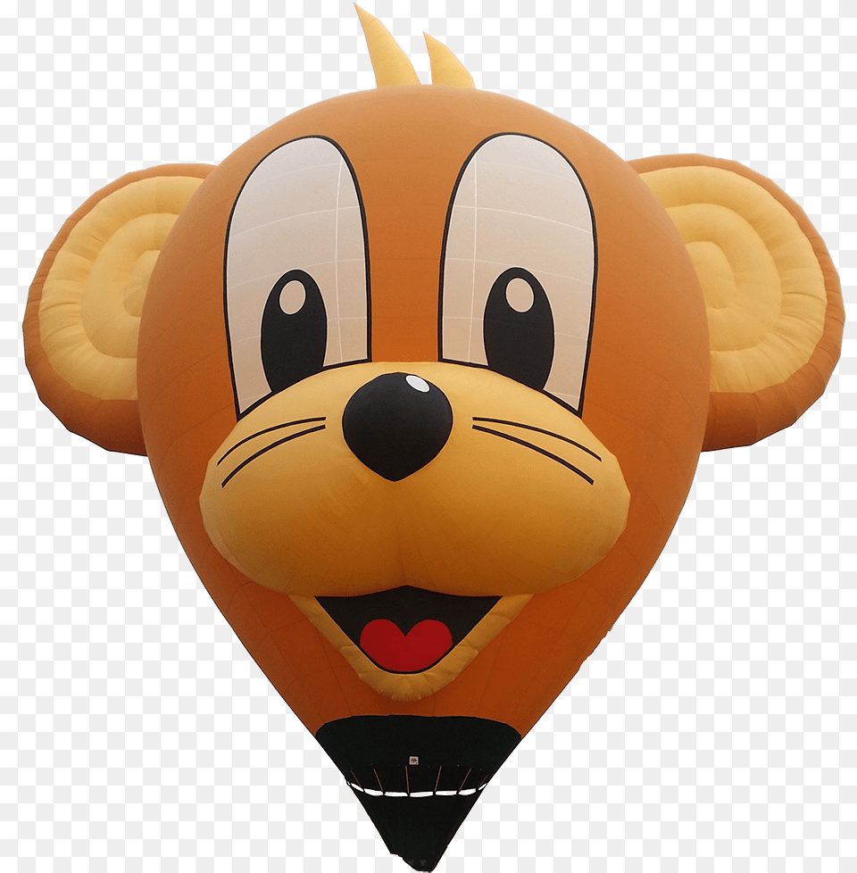 Terry The Mouse Cartoon, Aircraft, Hot Air Balloon, Transportation, Vehicle Free Png Download