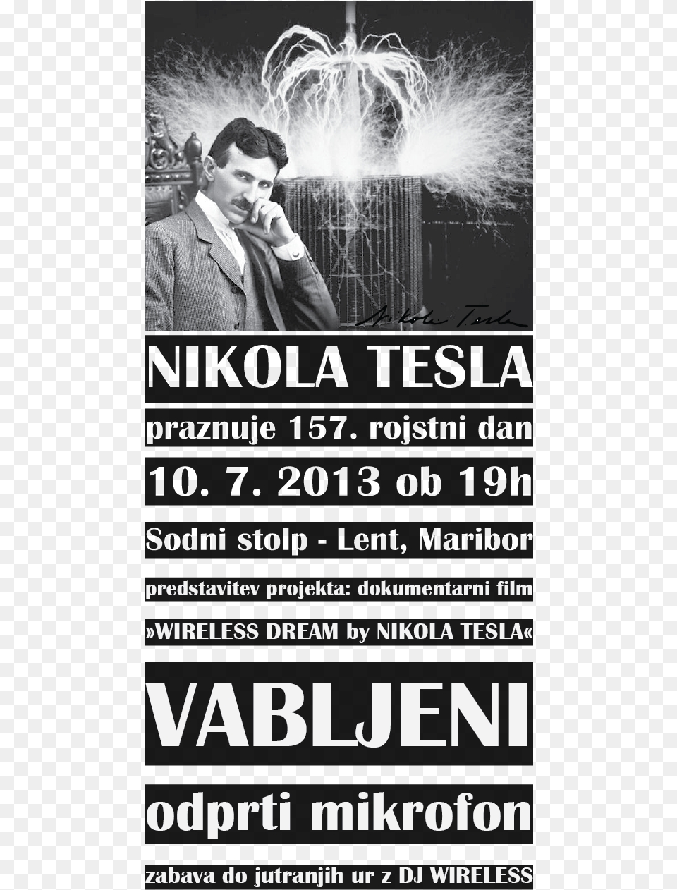 Tesla Bd 2, Adult, Poster, Person, Man Free Transparent Png