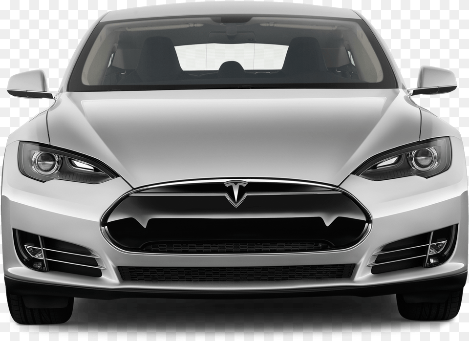 Tesla Car Freeuse Library Files Tesla Car Front View, Sedan, Transportation, Vehicle, Coupe Png Image