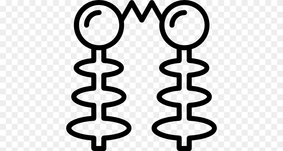 Tesla Coil, Accessories, Earring, Jewelry, Stencil Png Image