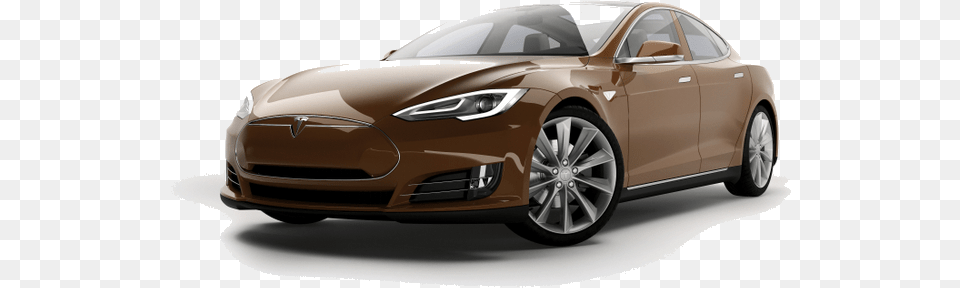 Tesla Limo Tesla Brown Car, Vehicle, Transportation, Sedan, Alloy Wheel Png Image