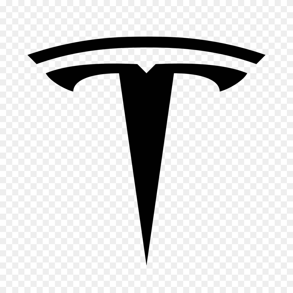 Tesla Logo, Gray Free Transparent Png
