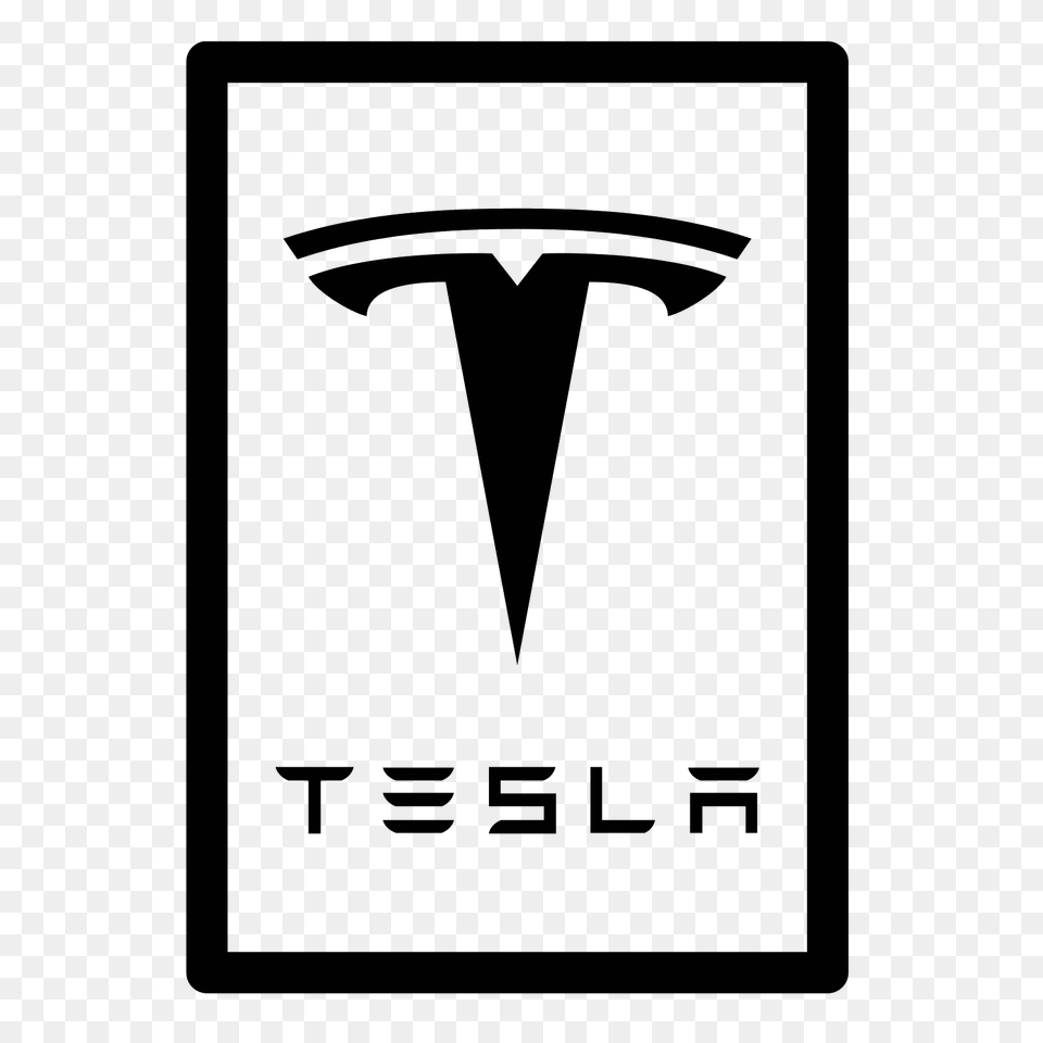 Tesla Logo, Gray Free Png Download