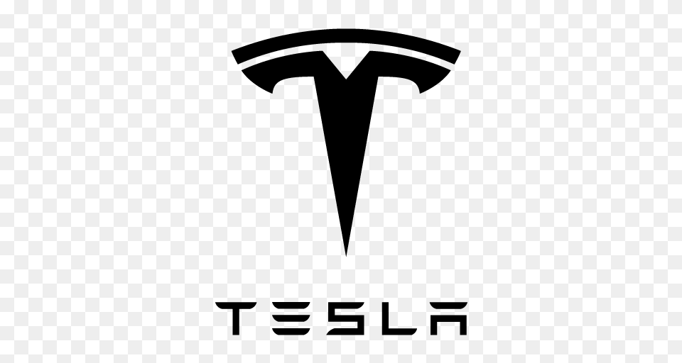Tesla Logo, Gray Free Transparent Png