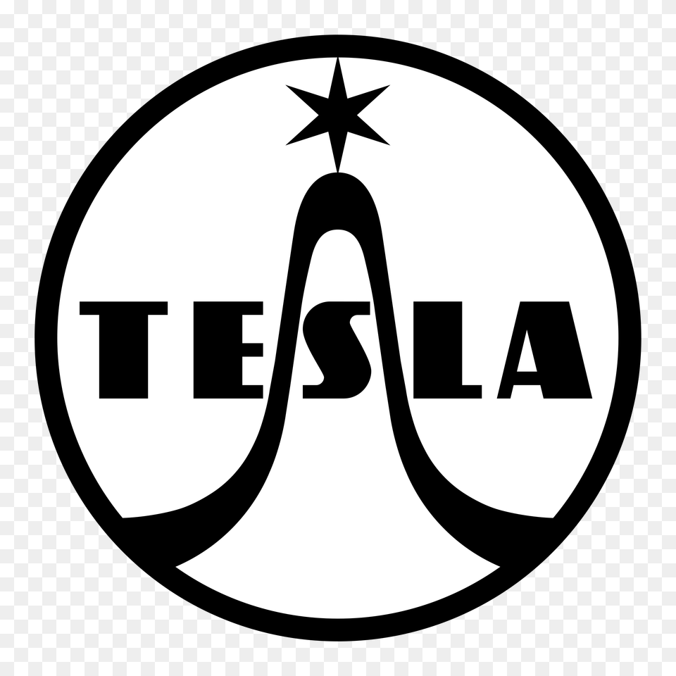 Tesla Logo Transparent Vector, Stencil, Symbol, Astronomy, Moon Png Image