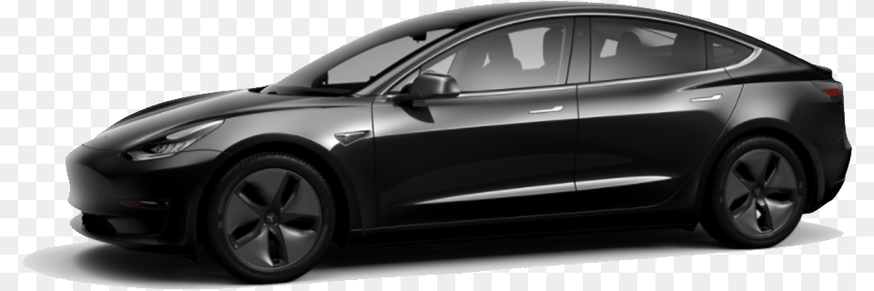 Tesla Model 3 Black, Alloy Wheel, Vehicle, Transportation, Tire Free Transparent Png
