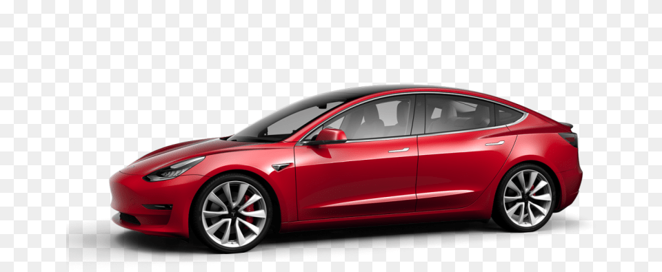 Tesla Model 3 Performance Blue, Car, Vehicle, Transportation, Sedan Png Image