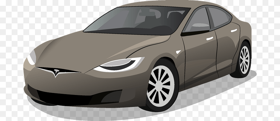Tesla Model S Clipart Sports Sedan, Car, Vehicle, Transportation, Wheel Free Png