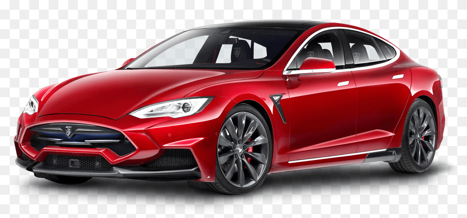 Tesla Model S Red, Car, Sedan, Transportation, Vehicle Free Transparent Png