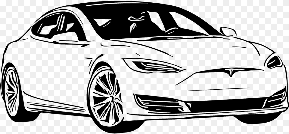 Tesla Model S Transportation Automobile Electrical Tesla Model X Vector, Gray Free Png Download