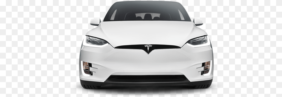 Tesla Model X White Back, Bumper, Car, Sedan, Transportation Png Image