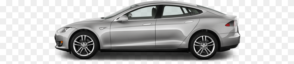 Tesla Tesla Side View, Car, Vehicle, Sedan, Transportation Free Png Download