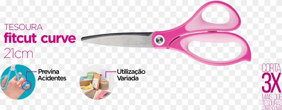 Tesoura Fitcut Curve La Fitness, Scissors, Baby, Person, Blade Png
