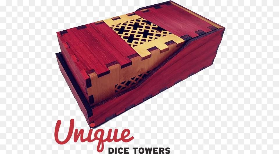 Tessellated Padauk And Yellowheart Dice Tower, Box, Boat, Transportation, Vehicle Free Transparent Png