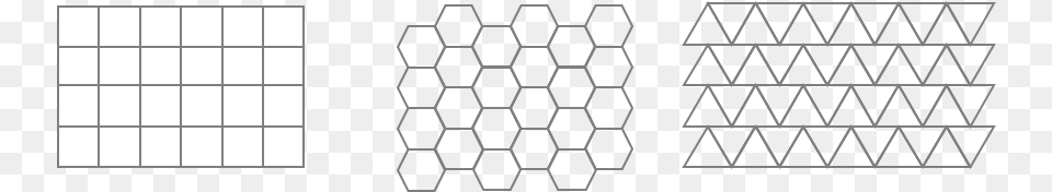 Tessellations Of Squares Hexagons And Triangles Tessellation, Grille, Pattern Png