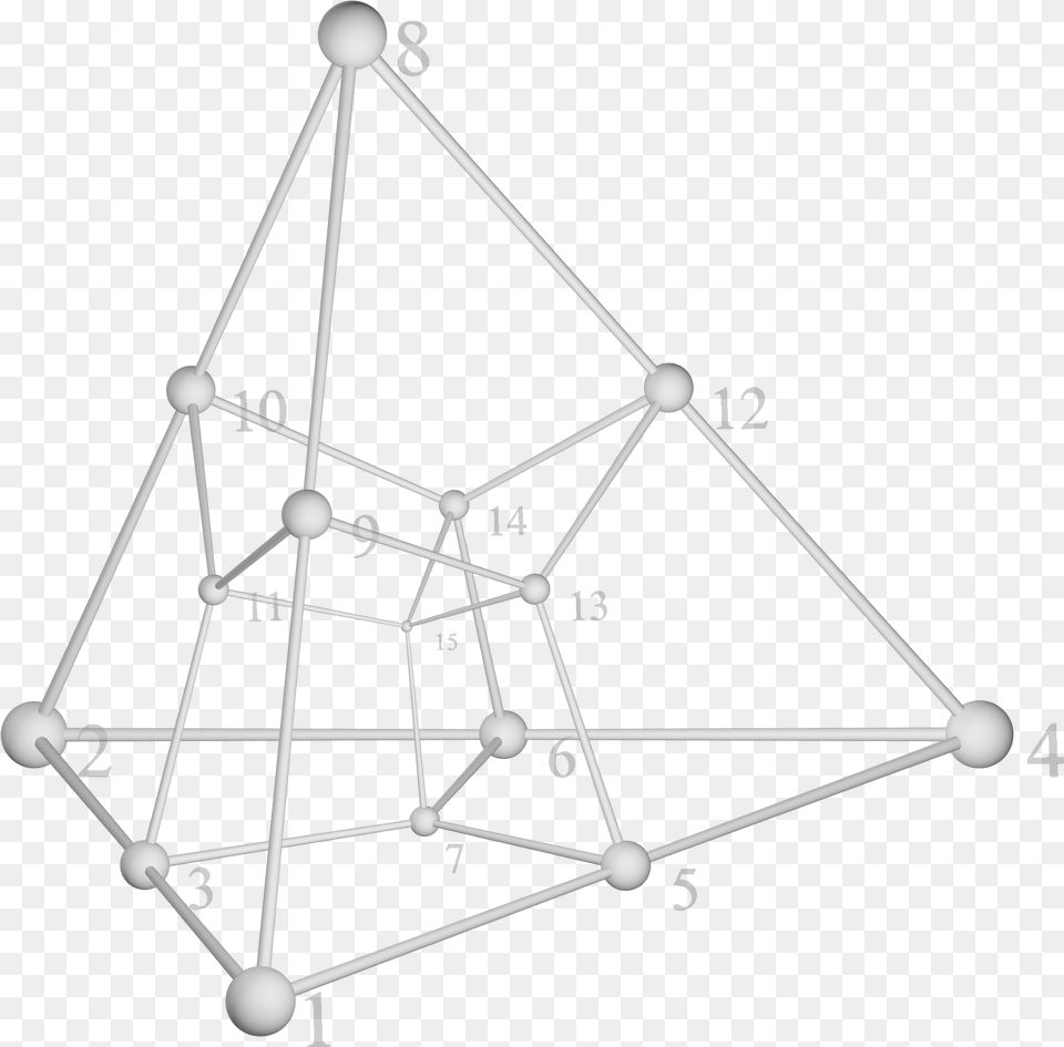 Tesseract Tetrahedron Shadow Tesseract Convex Hull, Triangle, Chandelier, Lamp Free Transparent Png