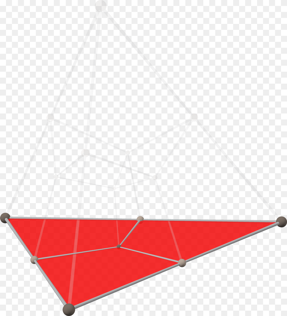 Tesseract Tetrahedron Shadow With Alternating Vertex Sail, Triangle, Toy Free Transparent Png