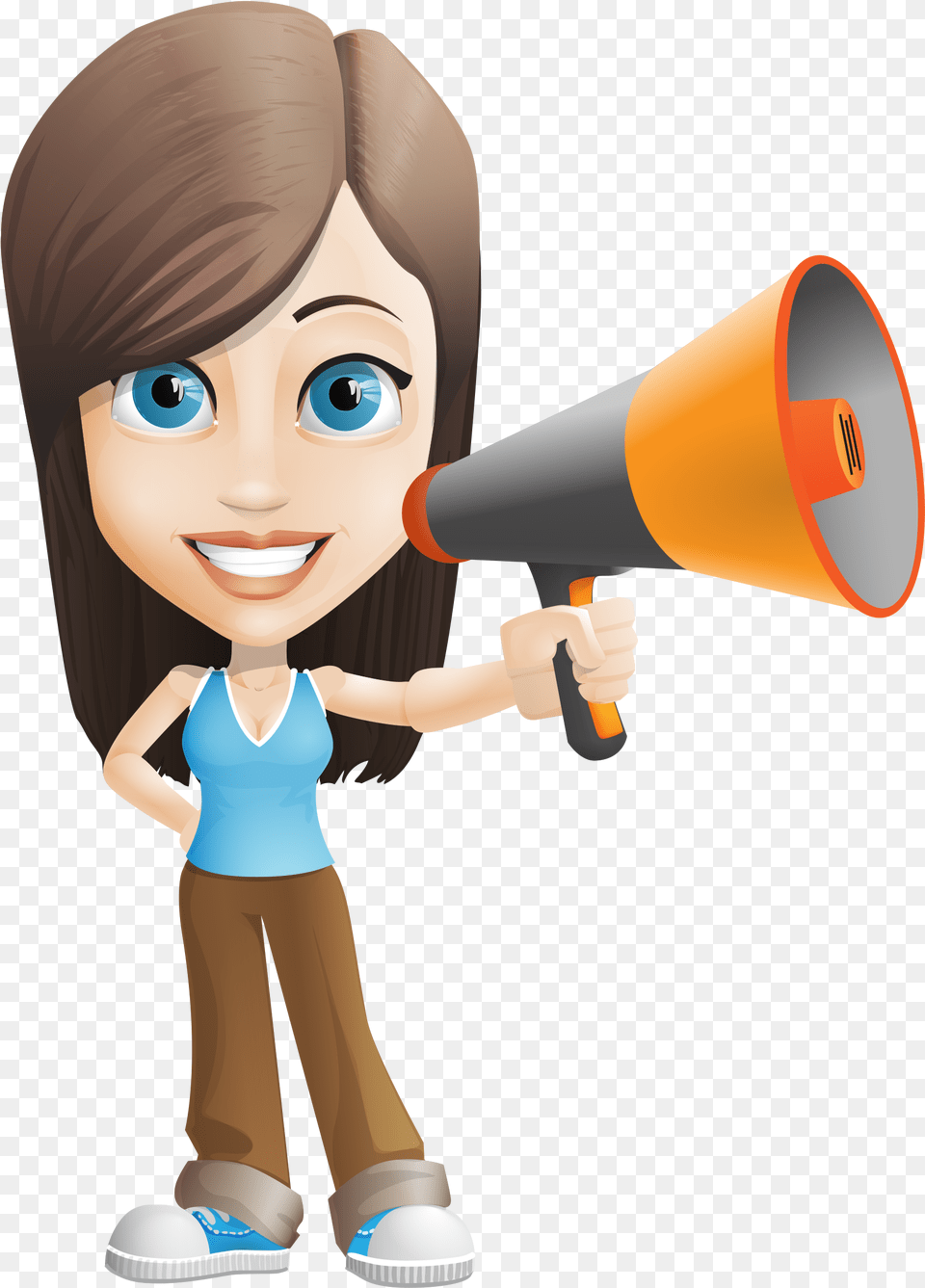 Test Dlya Trejdera Girl With Megaphone Clipart, Photography, Baby, Person, Electronics Png