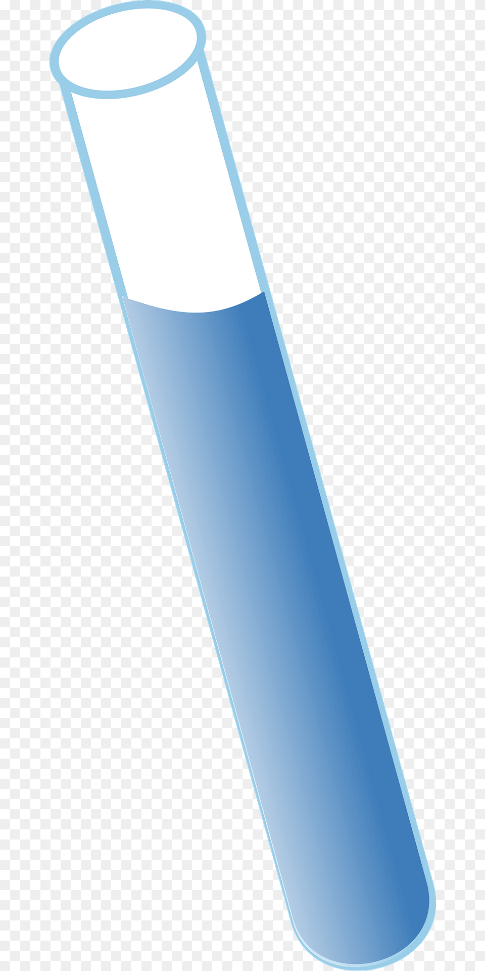 Test Tube Filled With Blue Liquid Clipart, Cylinder, Cup Free Png Download