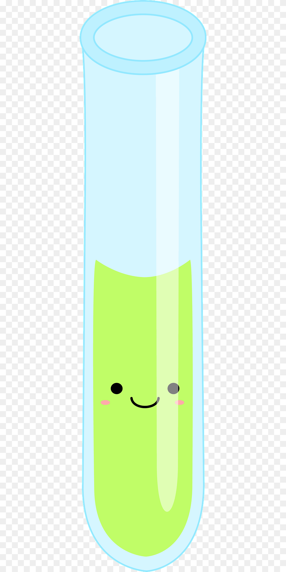 Test Tube Full Of Yellow Liquid Smiling Face Clipart, Cup, Cylinder, Jar Png Image