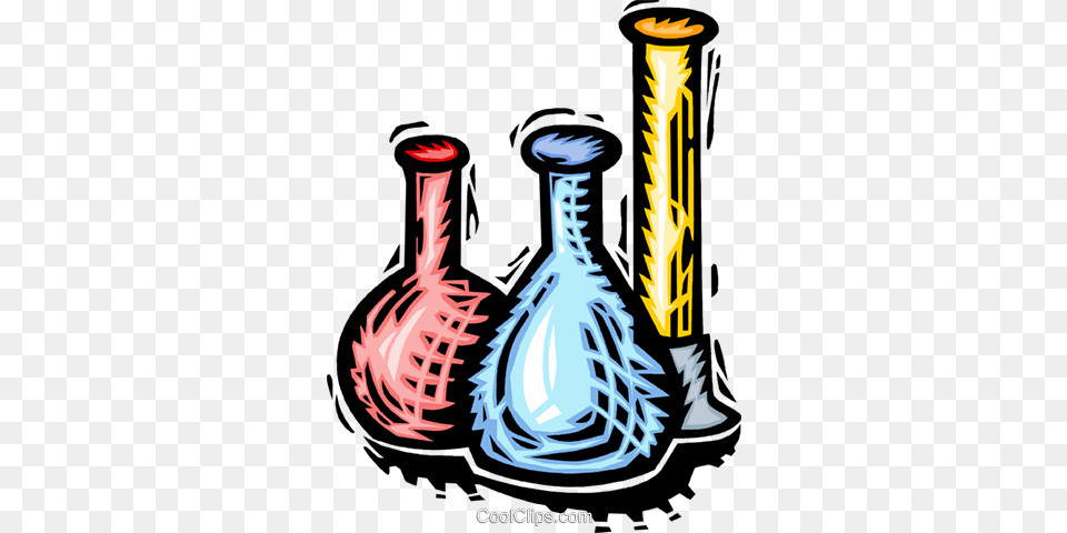 Test Tubes Beakers And Flasks Royalty Vector Clip Art, Bottle, Ammunition, Grenade, Weapon Png