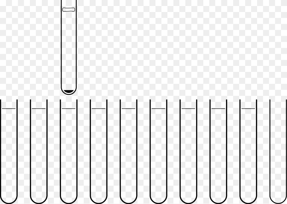 Test Tubes Clipart, Fence, Picket Free Transparent Png