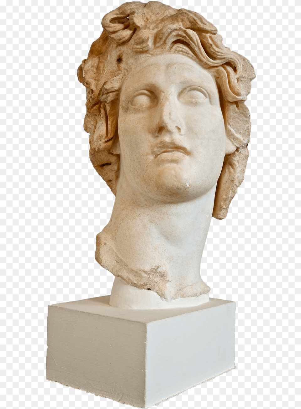 Testa Di Helios Museo Archeologico Di Rodi Vaporwave Statue, Art, Adult, Male, Man Png Image
