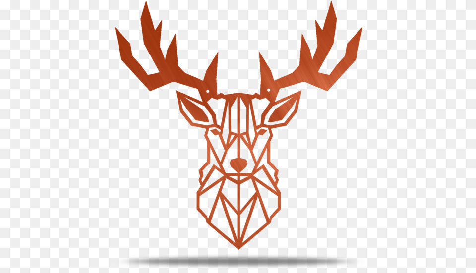 Tete De Cerf Geometrique, Emblem, Symbol Png Image