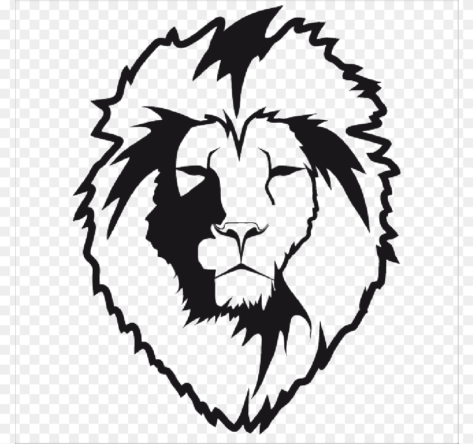 Tete Lion Spreadshirt Lion Lion Head Illustration Wild Cat Bag, Stencil, Person Png Image