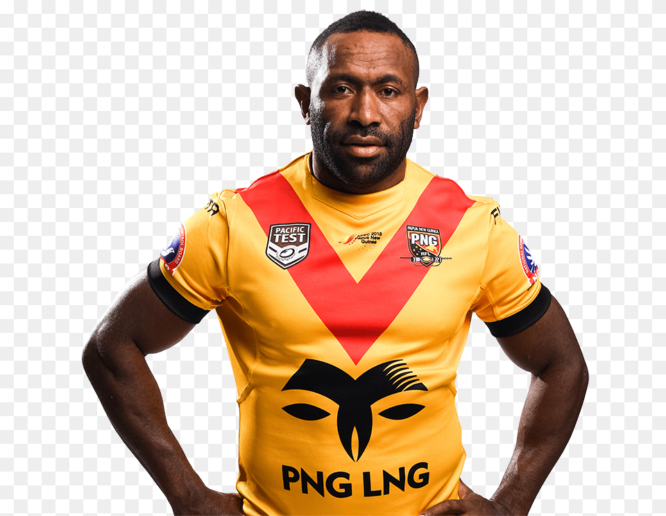 Teteh Returns For Hunters Match Against Burleigh Bears Papua, T-shirt, Clothing, Shirt, Person Free Png Download