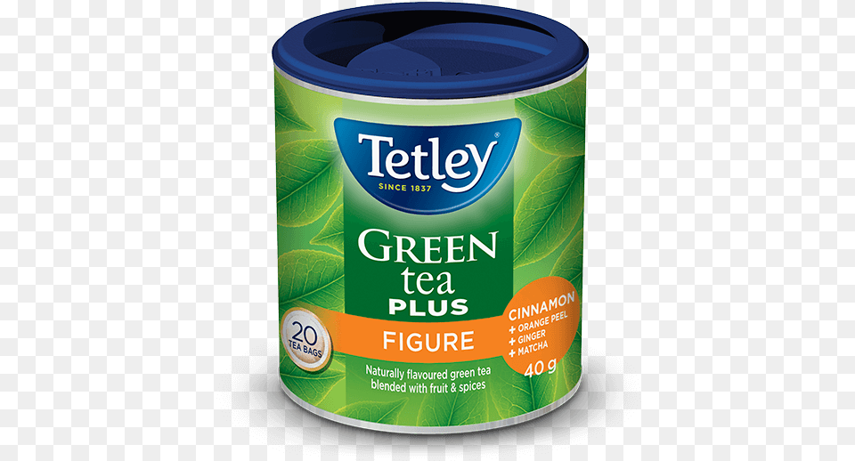 Tetley Green Tea Plus Figure Label, Tin, Food, Ketchup, Can Free Transparent Png