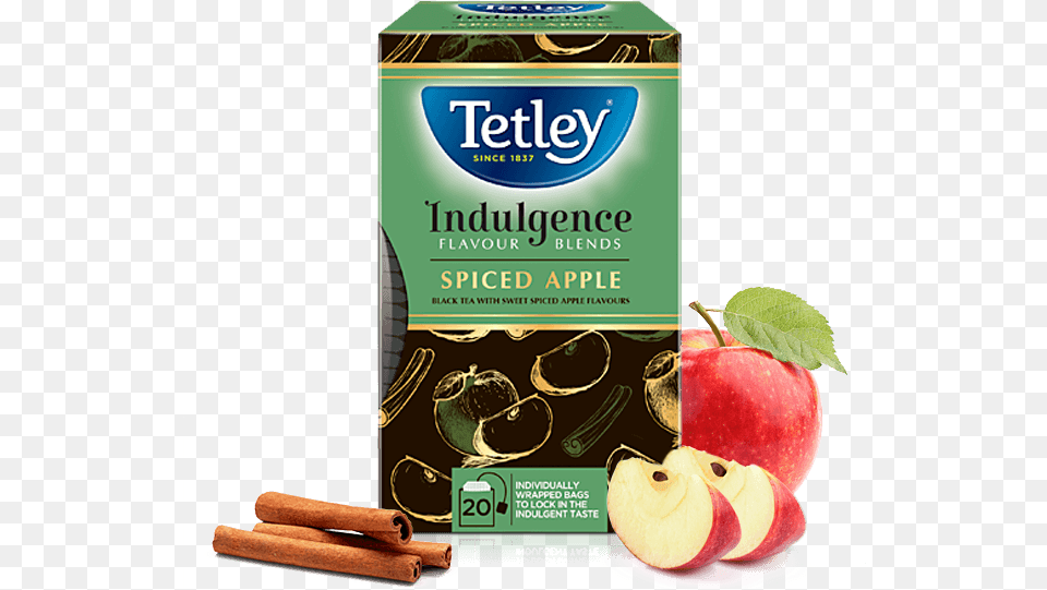 Tetley Spiced Apple Flavoured Black Tea Cookies And Cream Tea, Food, Fruit, Plant, Produce Free Transparent Png