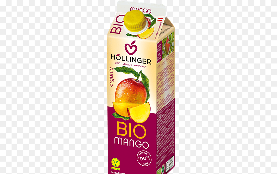 Tetrapak 1l Mango En Hollinger Juice Organic Mango Juice 1 Litre, Beverage, Food, Ketchup, Apple Png