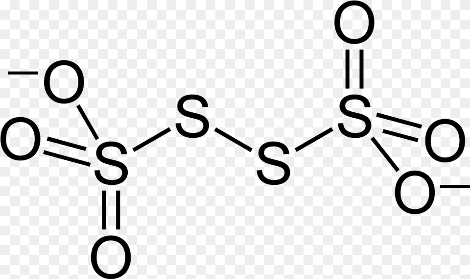 Tetrathionate Ion 2d S4o6 Oxidation Number, Gray Png