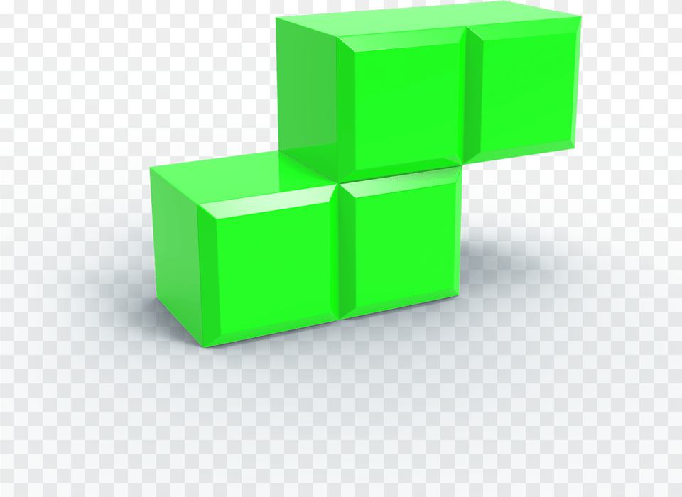 Tetris Blocks 3d, Green Png Image