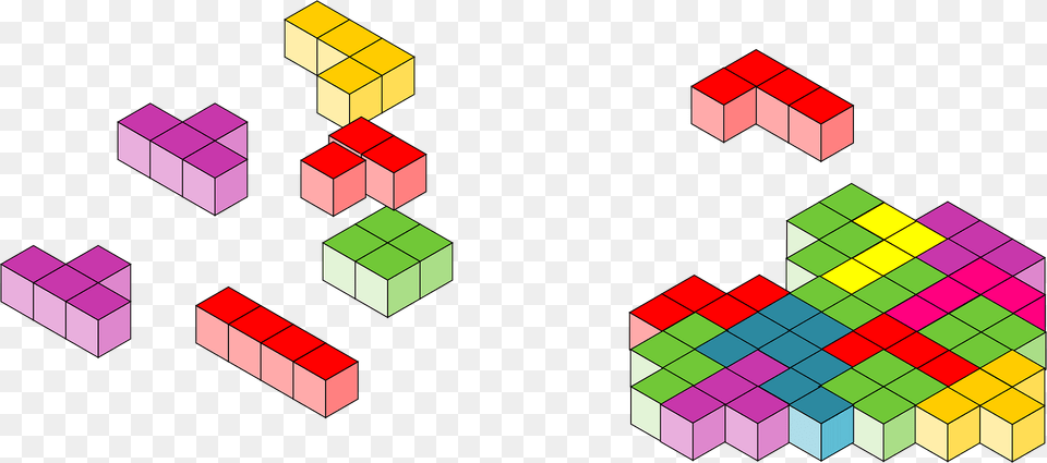 Tetris Clipart, Toy, Rubix Cube, Dynamite, Weapon Free Transparent Png