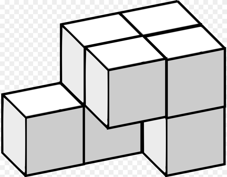 Tetris Cube Computer Graphics Jigsaw Puzzles Three Dimensional, Toy, Rubix Cube Free Png Download