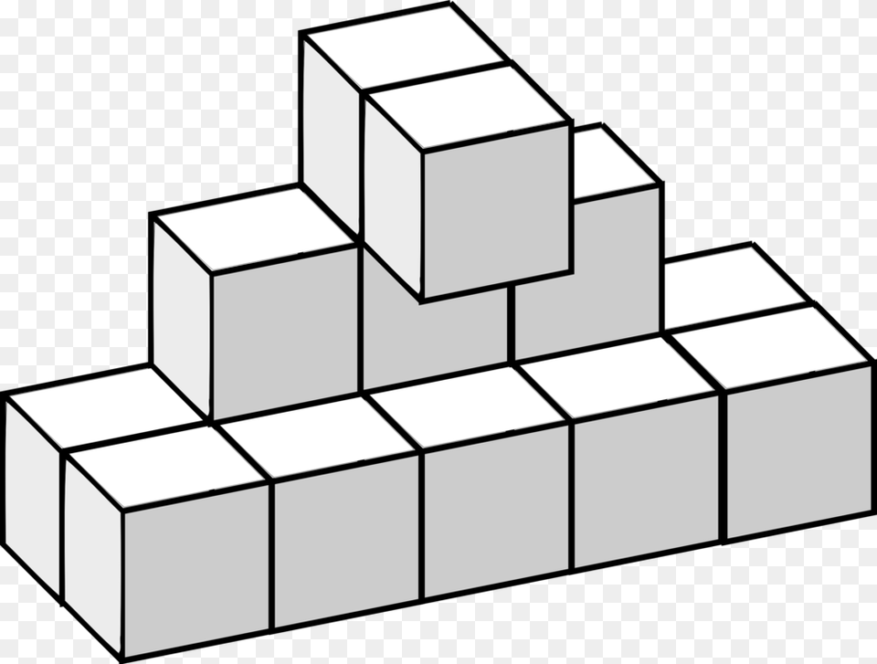 Tetris Three Dimensional Space Line Art Cube Free Transparent Png