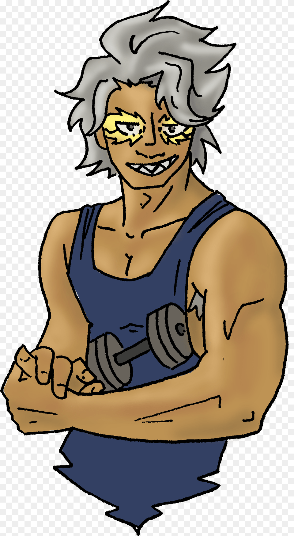 Tetsutetsu Tetsutetsu Flexing Those Muscles Of Steel, Adult, Person, Man, Male Free Png Download