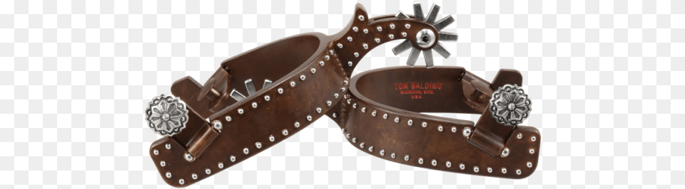 Texas 1quot Spurs Brown With Dots 546 And J1 Stainless Texas, Accessories, Strap, Belt Png Image
