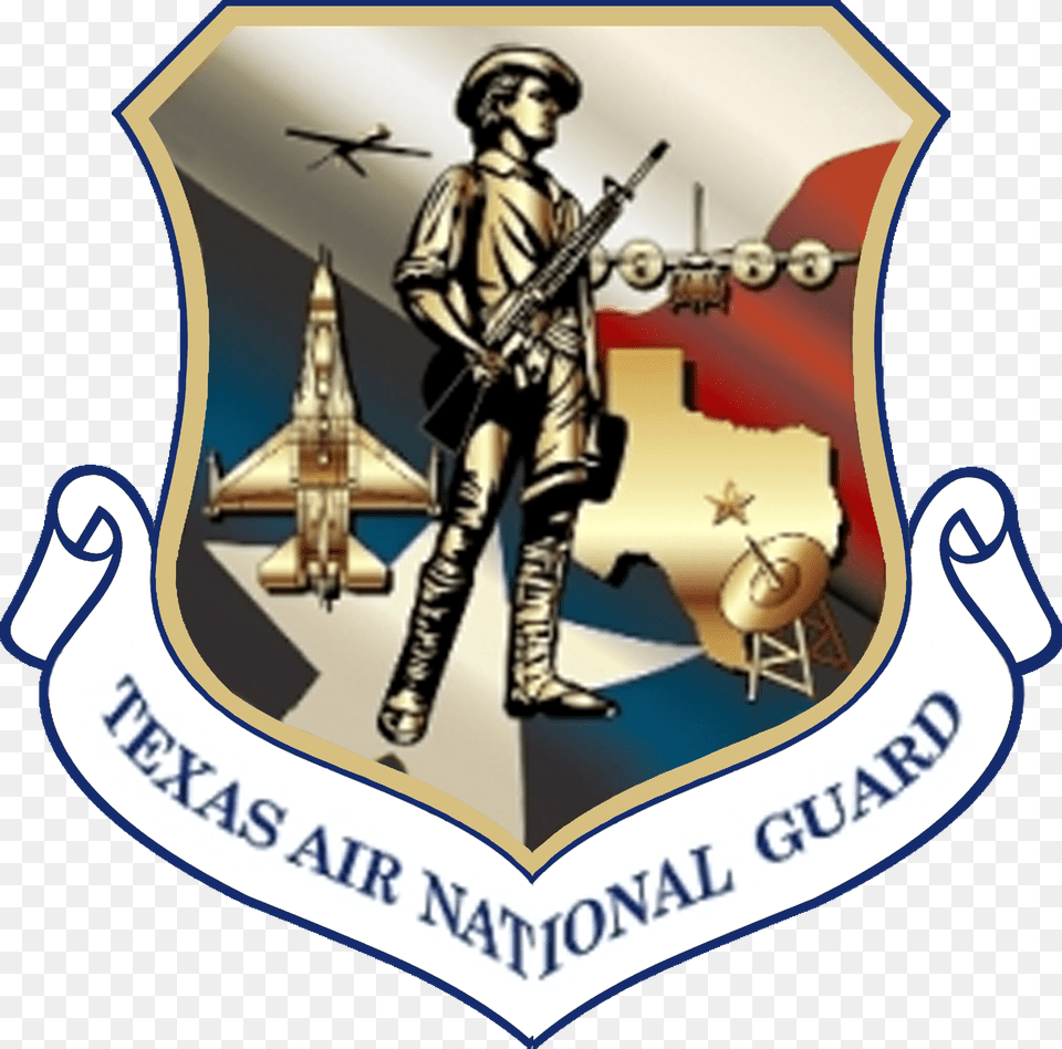 Texas Air National Guard Patch Air National Guard, Adult, Male, Man, Person Free Transparent Png