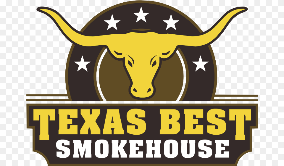 Texas Best Smokehouse Logo, Animal, Cattle, Livestock, Longhorn Png